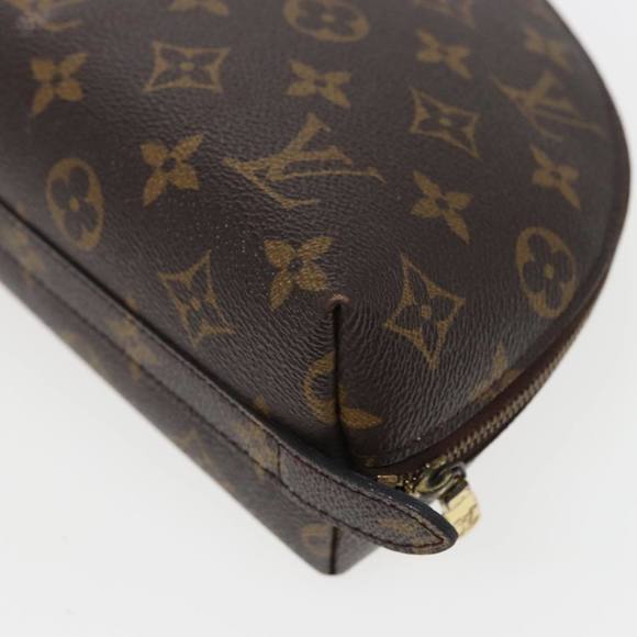 LOUIS VUITTON Monogram Trousse Demi Ronde Cosmetic Pouch M47520 LV Auth 78013 - Picture 7 of 16